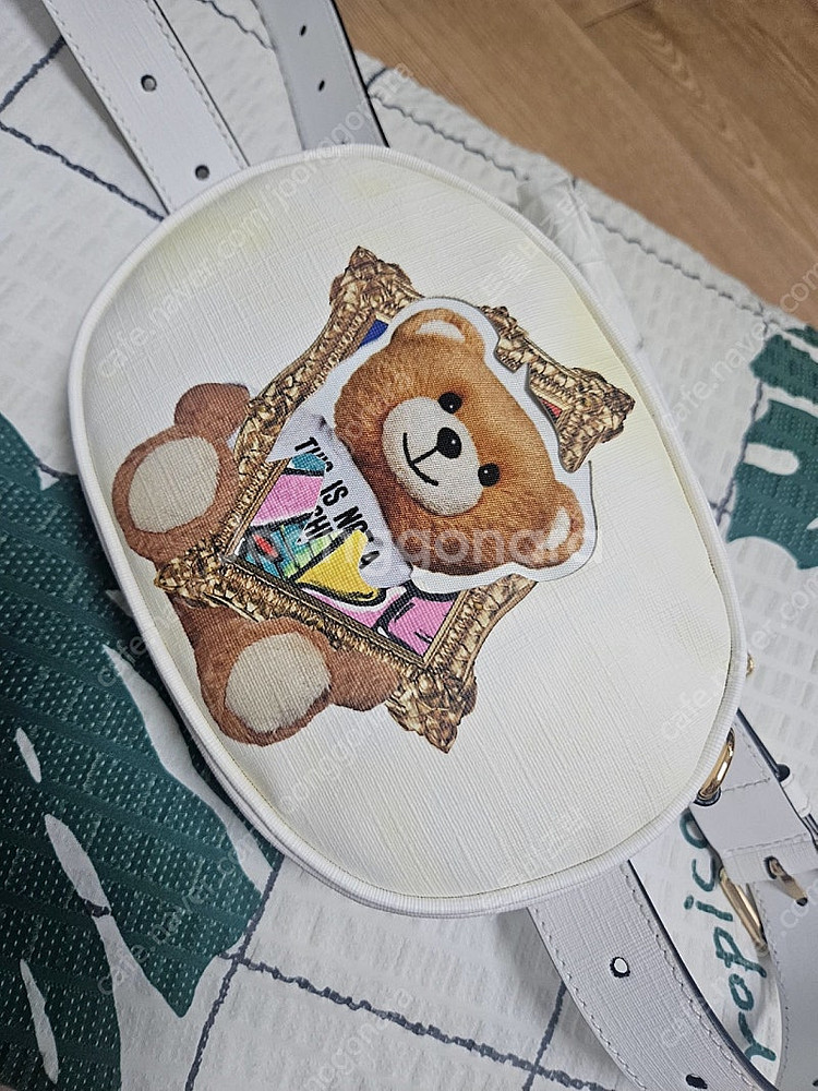 새제품 모스키노 테디베어 곰돌이 벨트백 힙색 스트랩 숄...--2