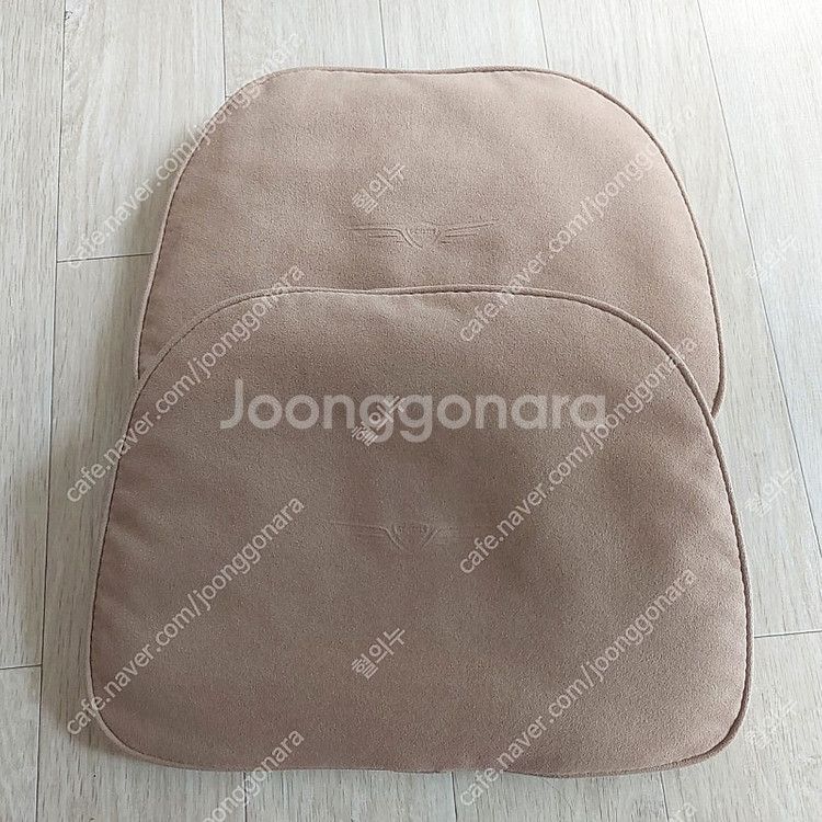 신형 G90 2열 헤드레스트 필로우(목배게) 브라운 색...--0