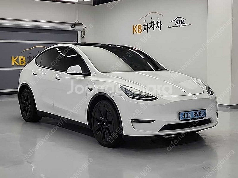 테슬라 모델 Y 중고 테슬라 중고 흰색 2021년식 롱...--5