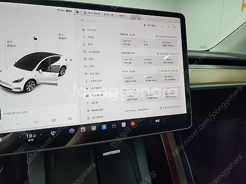 테슬라 모델 Y 중고 테슬라 중고 흰색 2021년식 롱...--7
