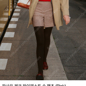 [새상품] 앤유 파사우 체크 하이웨스트 숏팬츠 1사이즈 판매합니다