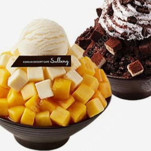 설빙 애플망고치즈 + 초코브라우니 설빙 24,000원에 판매합니다.