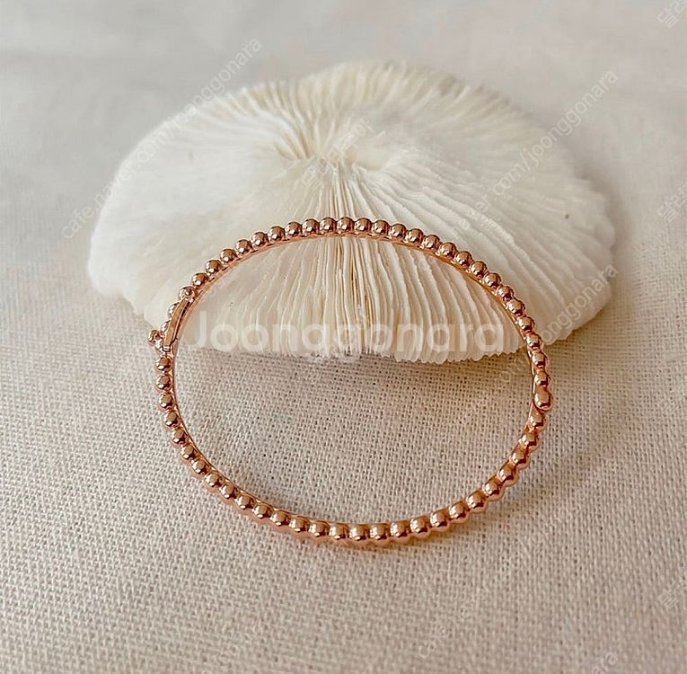 빼를리볼팔찌 14k 로즈 16.5cm--0