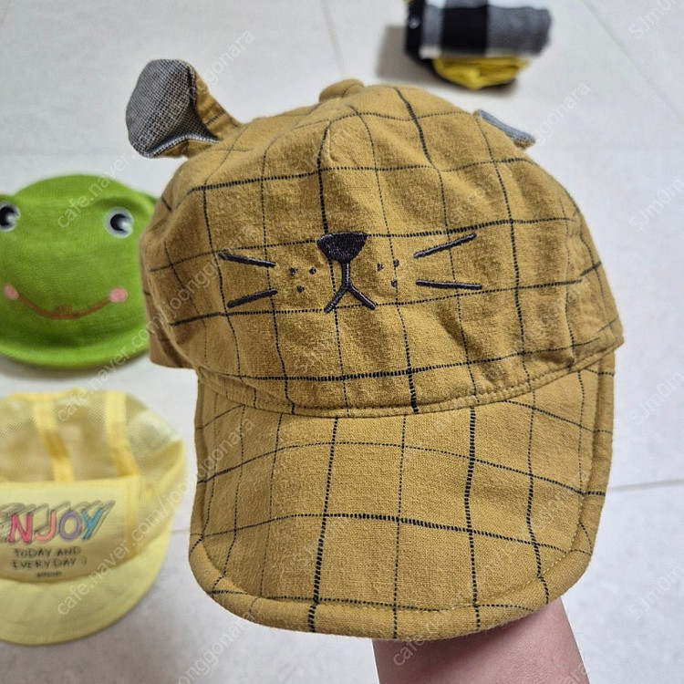 아가방 밀짚모자 봄,여름 모자 알폰소 4개 일괄판매--2