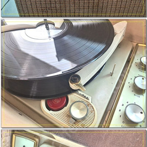 빈티지 RCA 빅터 오소포닉 하이 피델리티 LP 플레이어--진공관