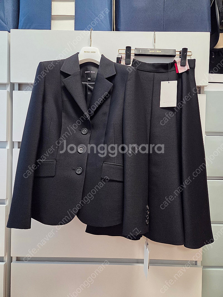 (새상품) 메르시비앙 메비 울실크자켓 셋업--3