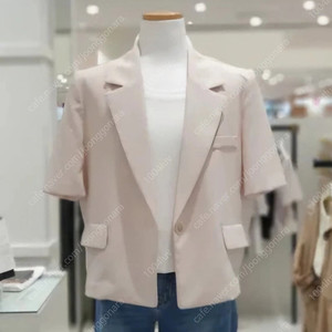 새상품 온앤온 반팔자켓 라이트베이지 55