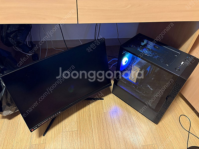 조립컴퓨터 라이젠 5600 RX6600 모니터 써비스!--3