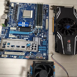 Amd컴퓨터 반본체 페넘2 1090T 기가870보드 삼성램16g 라데온 사파이어 Hd6870
