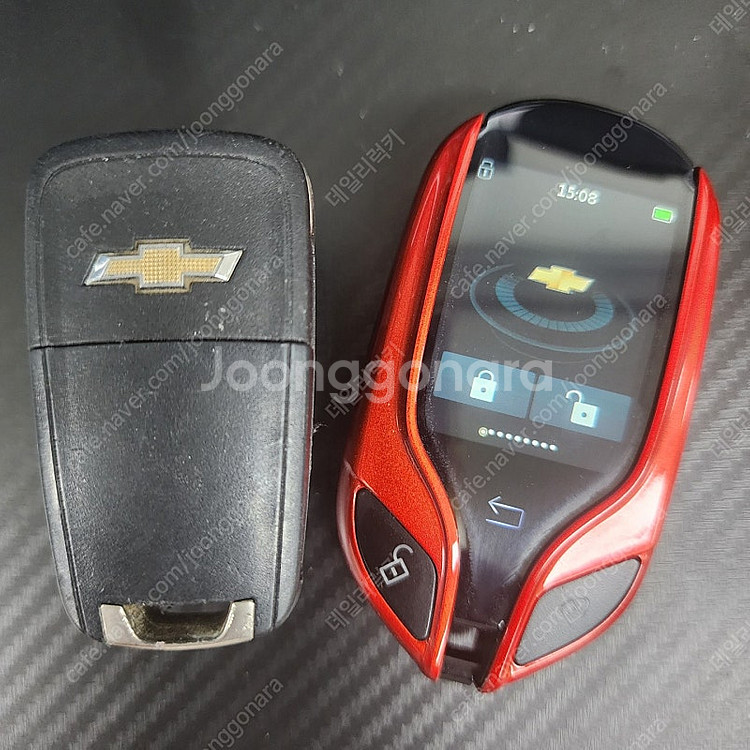 쉐보레 스파크, 크루즈, 말리부, 트렉스, 트래버스, 올란도 모든연식 자동차키를 최신형 고급 수입차 타입 LCD 풀...--2