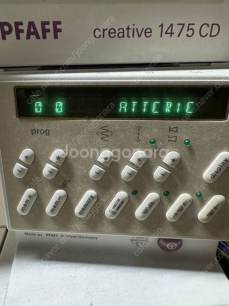 PFAFF Creative 1475 CD 재봉틀 파프--2