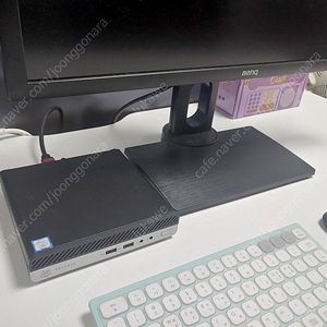 HP 초슬림 미니PC Prodesk 400 G5 mini i7-9700T, 수직 마운트