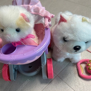 유모차 타는 아기고양이 냥이, 강아지 인형 일괄