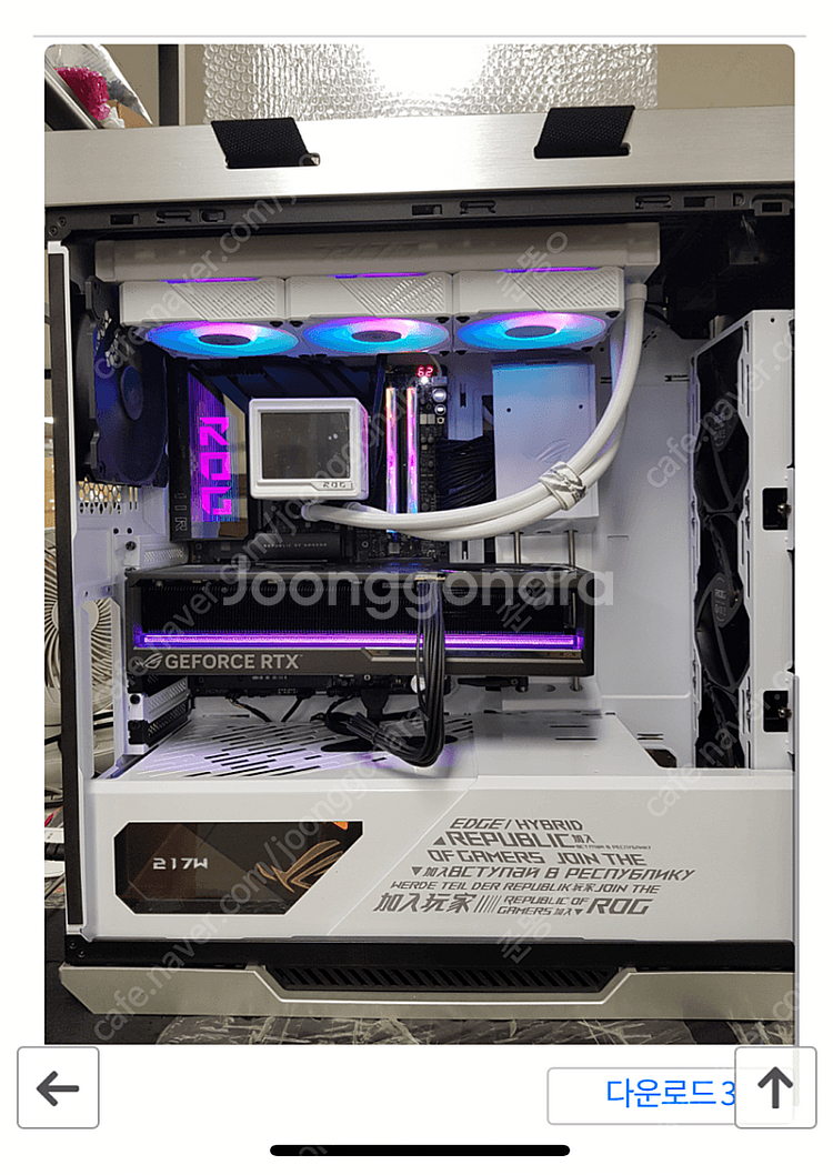ASUS ROG 풀세트 올화이트 하이엔드PC / RTX...--0