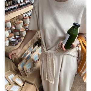 (새상품) 위꼬모 Julia Dress M 크림