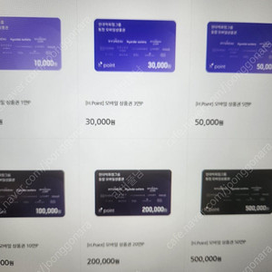 현대백화점 포인트, 상품권