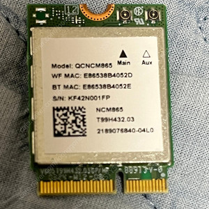 wifi7 qcncm865 무선랜카드