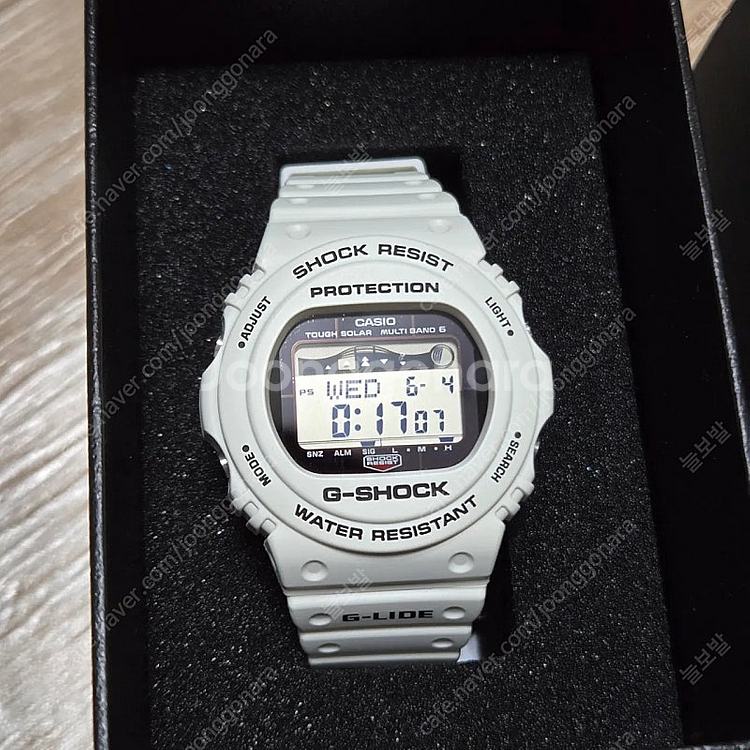 G SHOCK 지샥 쥐샥 GWX-5700CS-7 지라이드 문페이즈, 타이드그래프, 전파수신, 터프솔라 미사용 새제품...--0