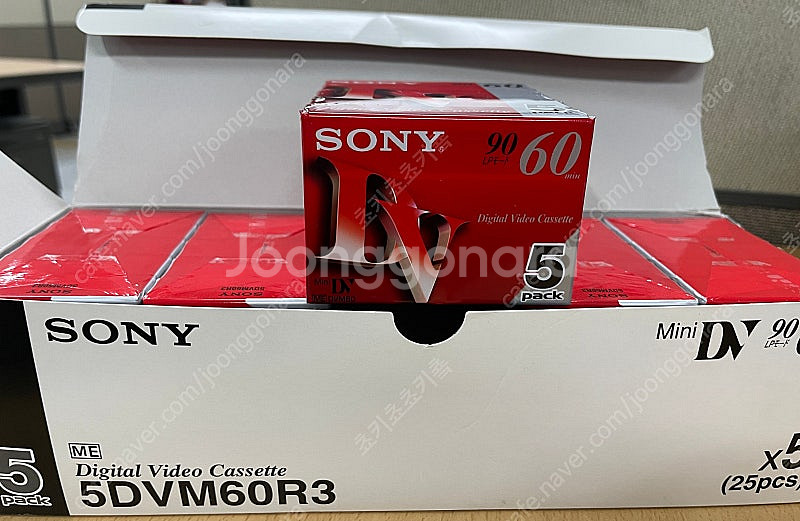 소니 Mini DV 5DVM60R3 새상품(5팩일괄구매...--0