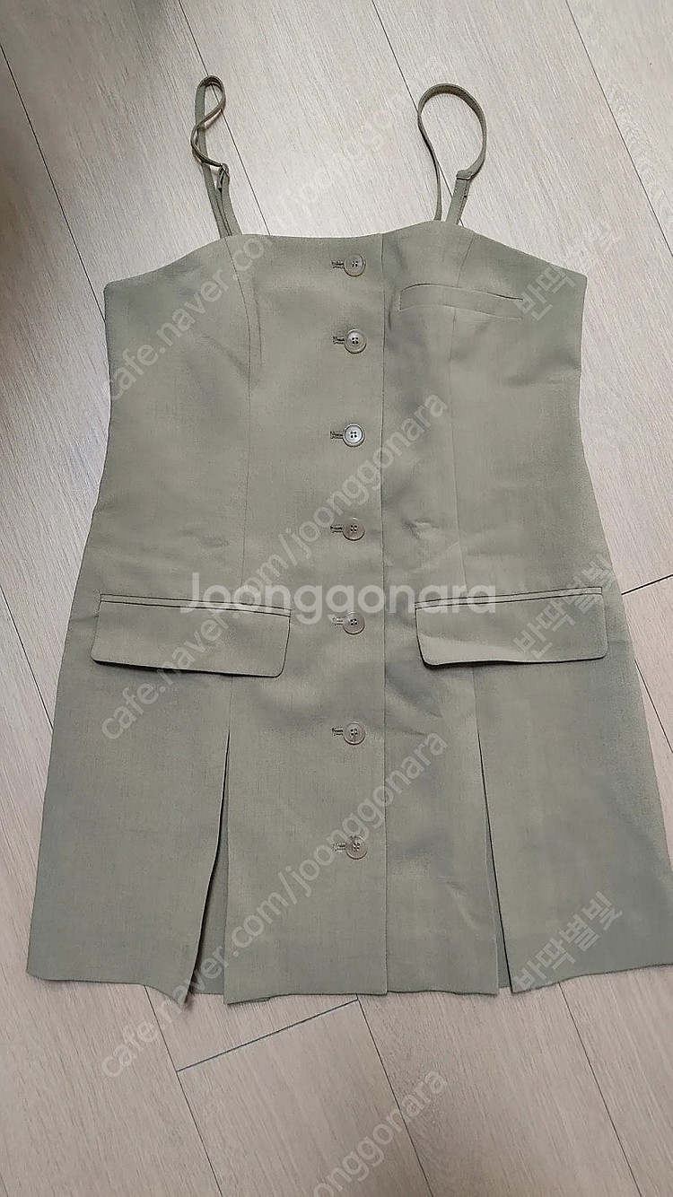 새상품 여성 진베이지 뷔스티에--0