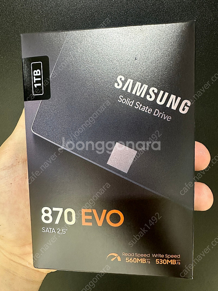 삼성 870 evo ssd카드 1tb 판매합니다--0