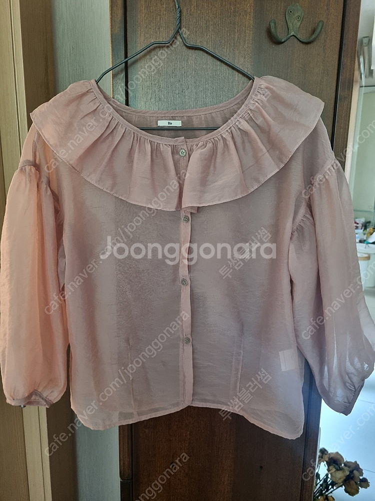 노트프롬히 He 오간자 블라우스--3