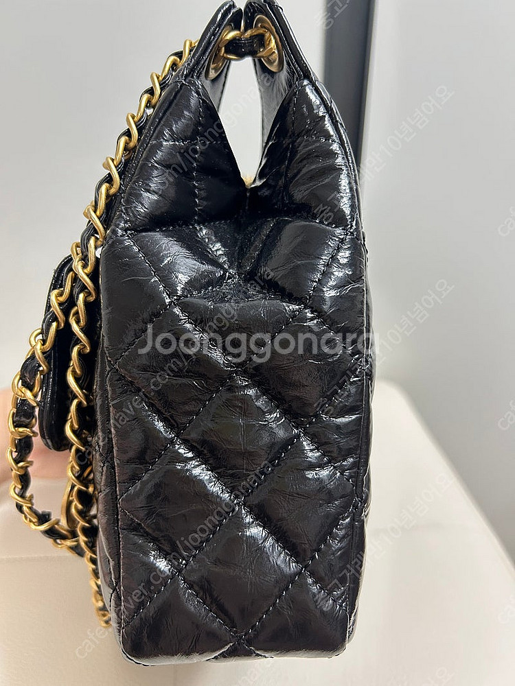 샤넬 시즌 호보백 미듐 블랙 (샤넬 웨이비백)--3