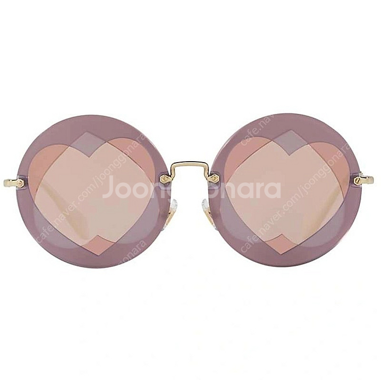 미우미우 하트 선글라스 miumiu heart roun...--0