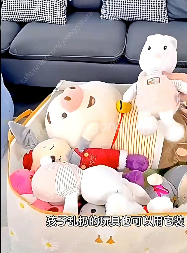 개당가격 미개봉 새상품 옷보관주머니 대용량 바구니 부직...--5