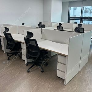 데스커 책상1400+3단 슬림서랍 SET 데스커스크린 판매