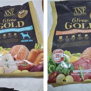 강아지 사료 anf 3.6키로 16봉지 있음...여기부산임