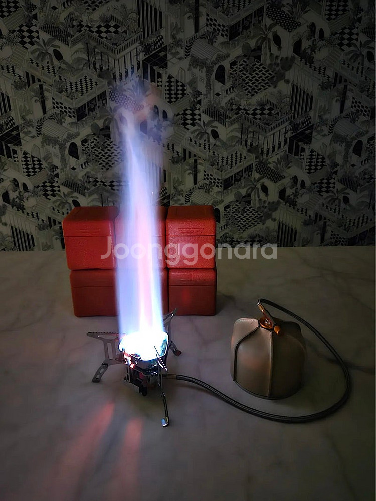 캠핑 가스 버너 3구강염버너 6800W 초고화력 이소가...--1