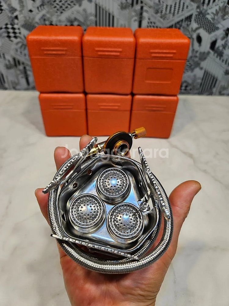 캠핑 가스 버너 3구강염버너 6800W 초고화력 이소가...--4