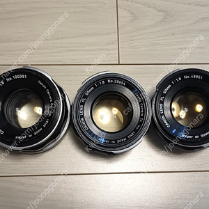 캐논 FL 50mm F1.8 빈티지 필름카메라 렌즈 전투형 미러리스 이종교배