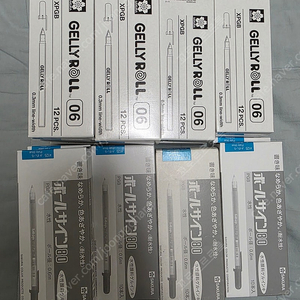 사쿠라 겔리롤 펜 대량 판매 (검은색, 베이비 블루색)