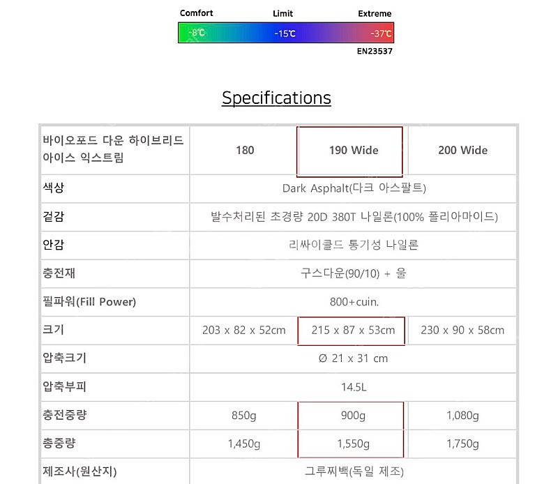 그루찌백 바이포드 다운 하이브리드 아이스 익스트림 19...--3