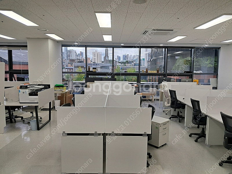 깔끔 사무실책상 W1200책상 외 (파티션/의자/책장/...--5
