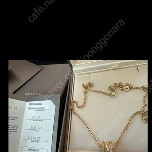 불가리 목걸이 풀파베 옐로우골드