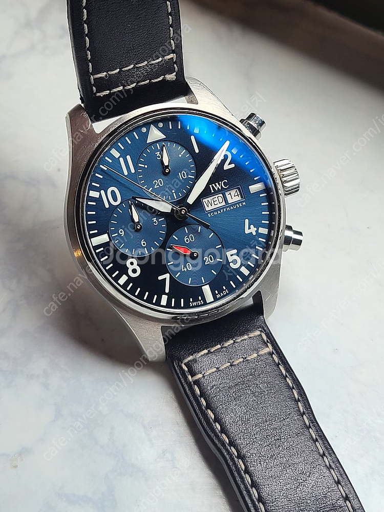[정품] IWC 파일럿 크로노그래프 41 블루 최신형 ...--5