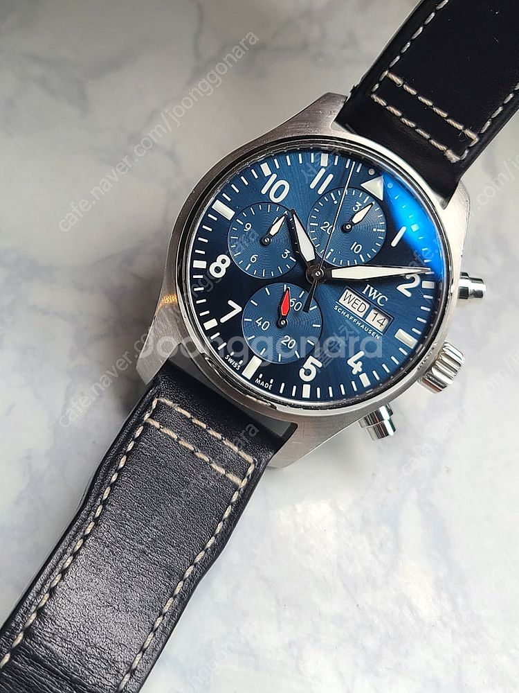 [정품] IWC 파일럿 크로노그래프 41 블루 최신형 ...--6