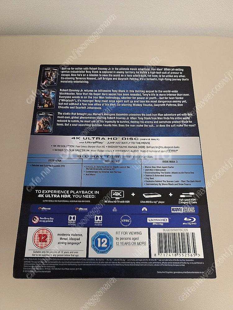 [4K 블루레이] 아이언맨 3-movie collection (한글자막X) 팝니다.(택포)--2