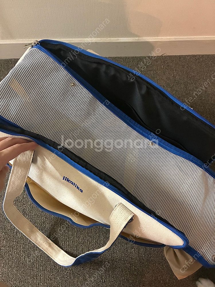 리카리카 강아지 이동가방 쿠션 크로스끈 어깨패드 L s...--2