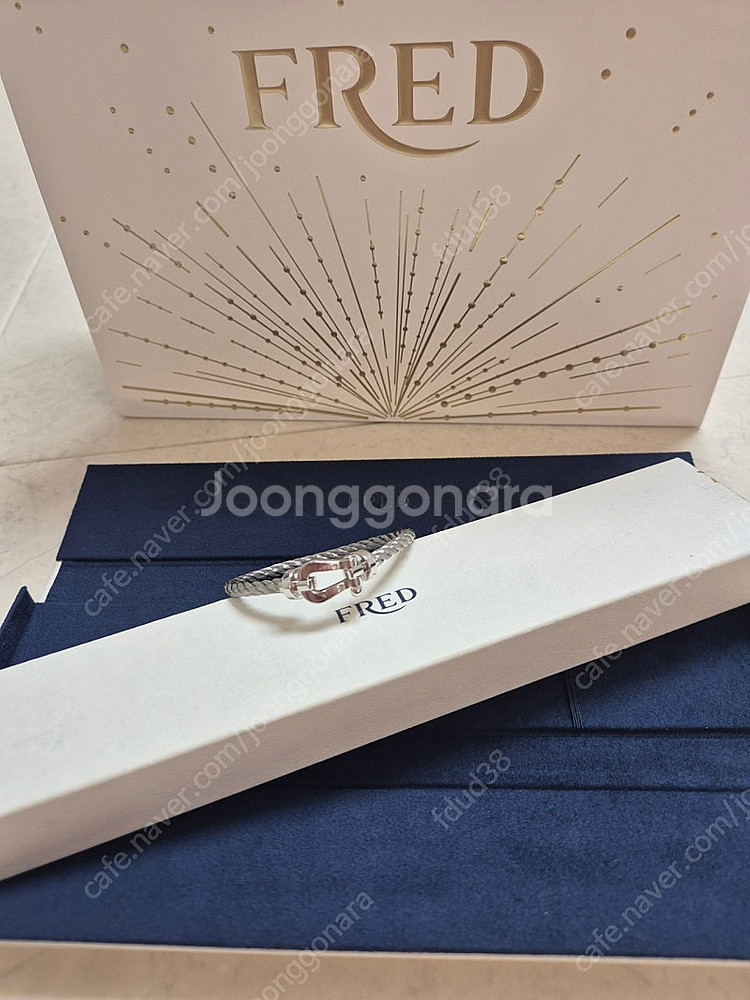 프레드포스텐 팔찌 라지용 화이트골드(정품)--6