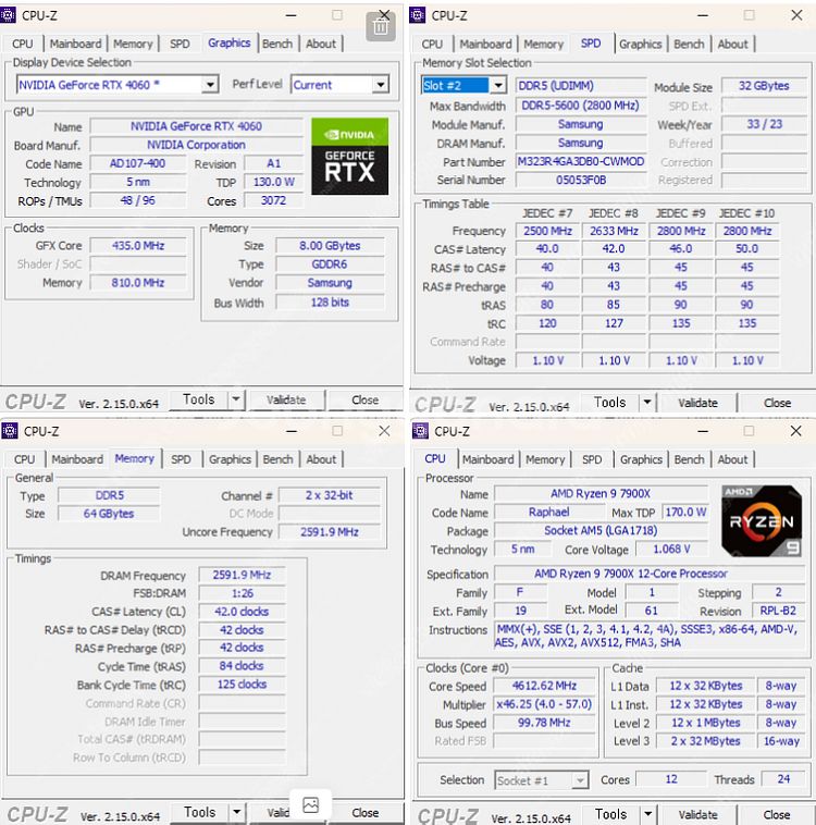 [라이젠9 7900X / RTX 4060/램 64기가/...--0
