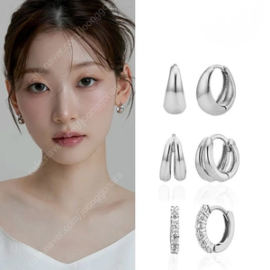 골드앤디어 14K GF 미니 볼드물방울 원터치 귀걸이