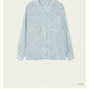 리본빛 maze pocket blouse (skyblue)