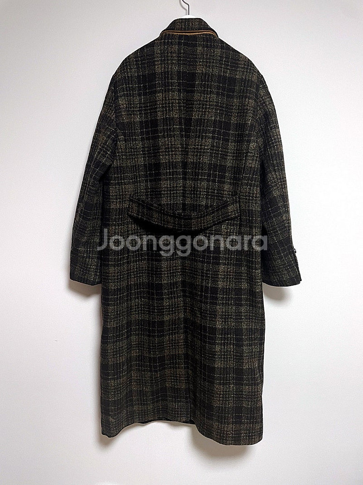 플랫80, flat80 체크 롱코트--1