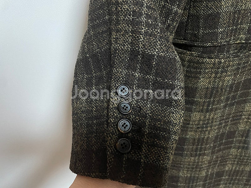 플랫80, flat80 체크 롱코트--2