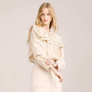 22 써스데이아일랜드 볼륨 레이스 블라우스 S / 랑방 마인 오브제 타임 럭키슈에뜨 산드로 마쥬 오르 시에 시스템