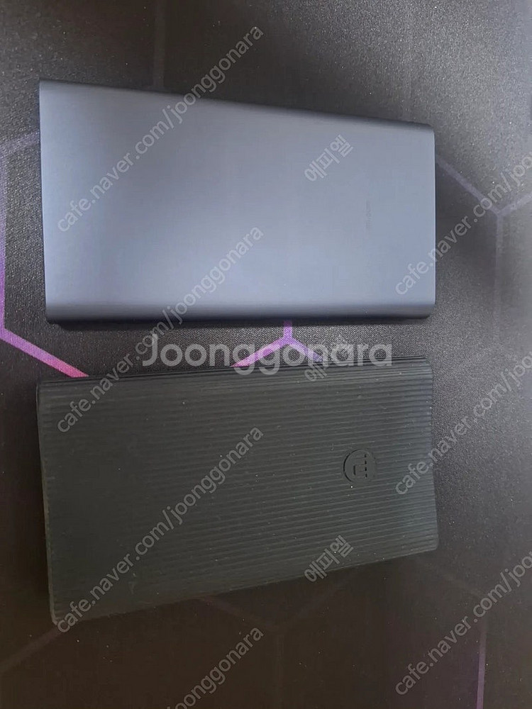 샤오미 보조배터리 10000mah 2개 (미사용+사용)--0